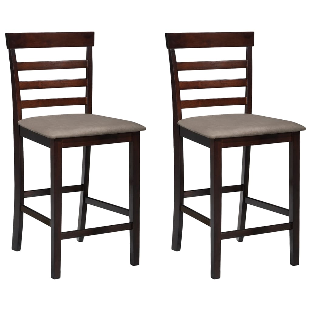 8718475925378_a_en_hd_1 vidaXL Bar Chairs 2 pcs Brown Fabric - Image 1