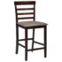 vidaXL Bar Chairs 2 pcs Brown Fabric - Image 2