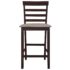 vidaXL Bar Chairs 2 pcs Brown Fabric - Image 3