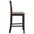 vidaXL Bar Chairs 2 pcs Brown Fabric - Image 5