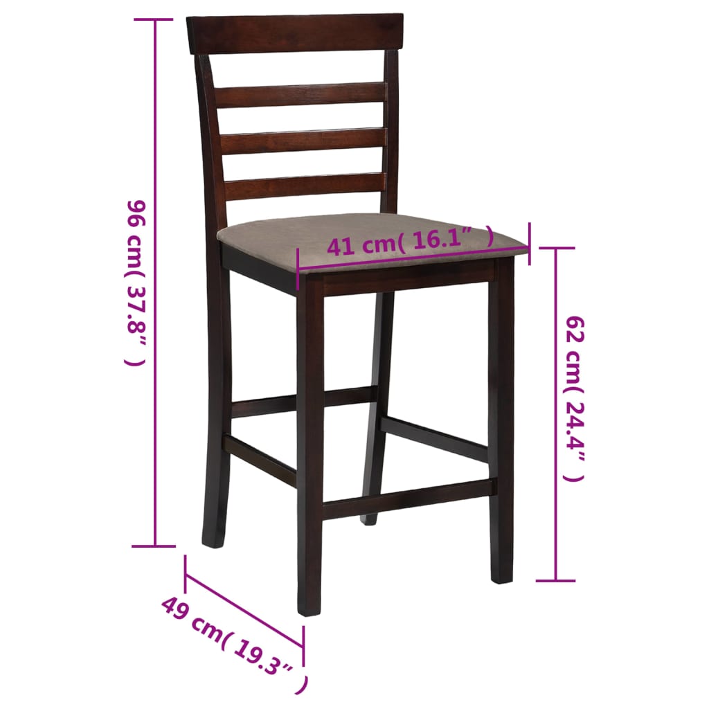 8718475925378_g_en_hd_7 vidaXL Bar Chairs 2 pcs Brown Fabric - Image 8