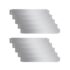 vidaXL Set of 10 Flexible Lawn Fence Galvanised Steel 100 x 14 cm - Image 2
