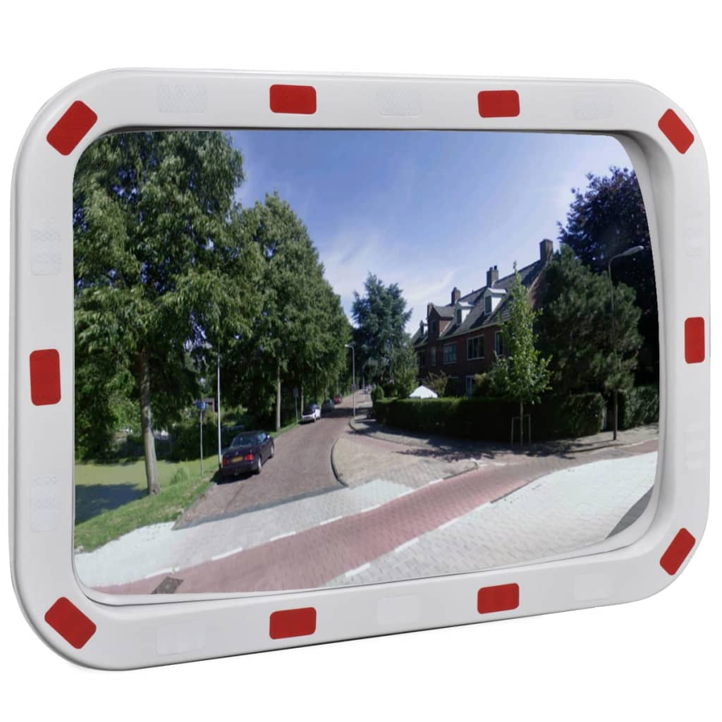 8718475925712_a_en_hd_1 Convex Traffic Mirror Rectangle 40 x 60 cm with Reflectors - Image 1
