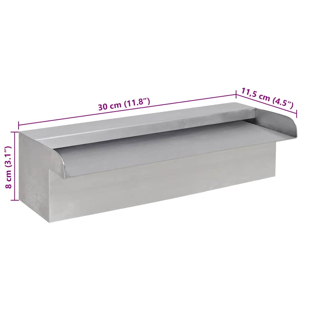 8718475925859_g_en_hd_5 Rectangular Waterfall Pool Fountain Stainless Steel 30 cm - Image 6