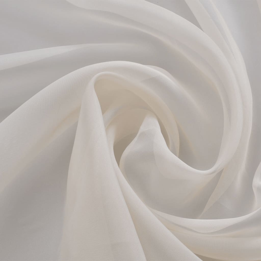 8718475926184_a_en_hd_1 Voile Fabric 1.45 x 20 m Cream - Image 1