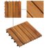 vidaXL Decking Tiles Vertical Pattern 30 x 30 cm Acacia Set of 20 - Image 3