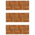 Decking Tiles Vertical Pattern 30 x 30 cm Acacia Set of 30