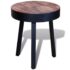 vidaXL End Table Round Reclaimed Teak Wood - Image 2