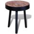vidaXL End Table Round Reclaimed Teak Wood - Image 3
