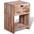 vidaXL Nightstand with Drawer Reclaimed Teak Wood - Image 2
