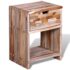 vidaXL Nightstand with Drawer Reclaimed Teak Wood - Image 3