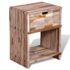vidaXL Nightstand with Drawer Reclaimed Teak Wood - Image 4