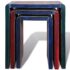 vidaXL Nesting Table Set 3 Pieces Colourful Reclaimed Teak - Image 6