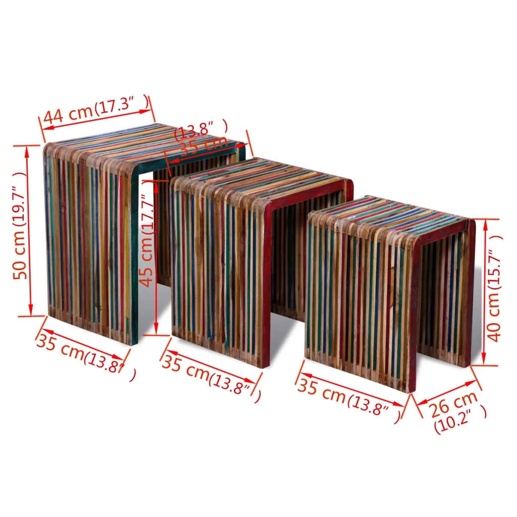 8718475931270_g_en_hd_7 vidaXL Nesting Table Set 3 Pieces Colourful Reclaimed Teak - Image 8