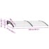 vidaXL Door Canopy 240 x 100 cm PC - Image 8