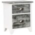 vidaXL Nightstand 2 pcs with 2 Drawers Grey and White - Image 5