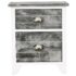 vidaXL Nightstand 2 pcs with 2 Drawers Grey and White - Image 6