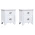 vidaXL Nightstand 2 pcs with 2 Drawers White - Image 2