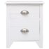 vidaXL Nightstand 2 pcs with 2 Drawers White - Image 5