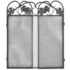 vidaXL 3-panel Fireplace Screen Iron Black - Image 4