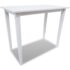 White Wooden Bar Table and 4 Bar Chairs Set - Image 2