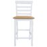 White Wooden Bar Table and 4 Bar Chairs Set - Image 4