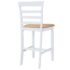 White Wooden Bar Table and 4 Bar Chairs Set - Image 6