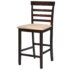 Brown Wooden Bar Table and 4 Bar Chairs Set - Image 3