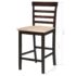 Brown Wooden Bar Table and 4 Bar Chairs Set - Image 9