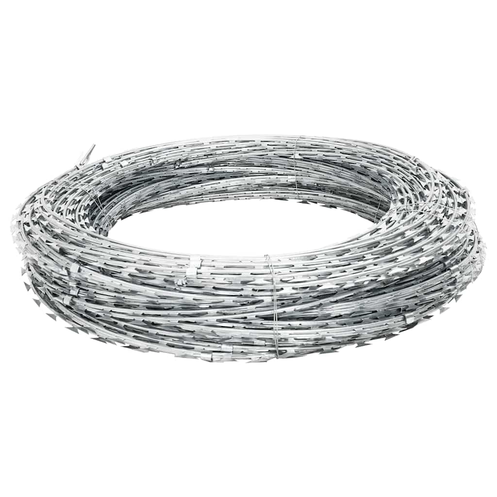 8718475935636_g_en_hd_1 vidaXL BTO-22 Clipped Concertina Razor Wire Galvanised Steel 150 m - Image 2