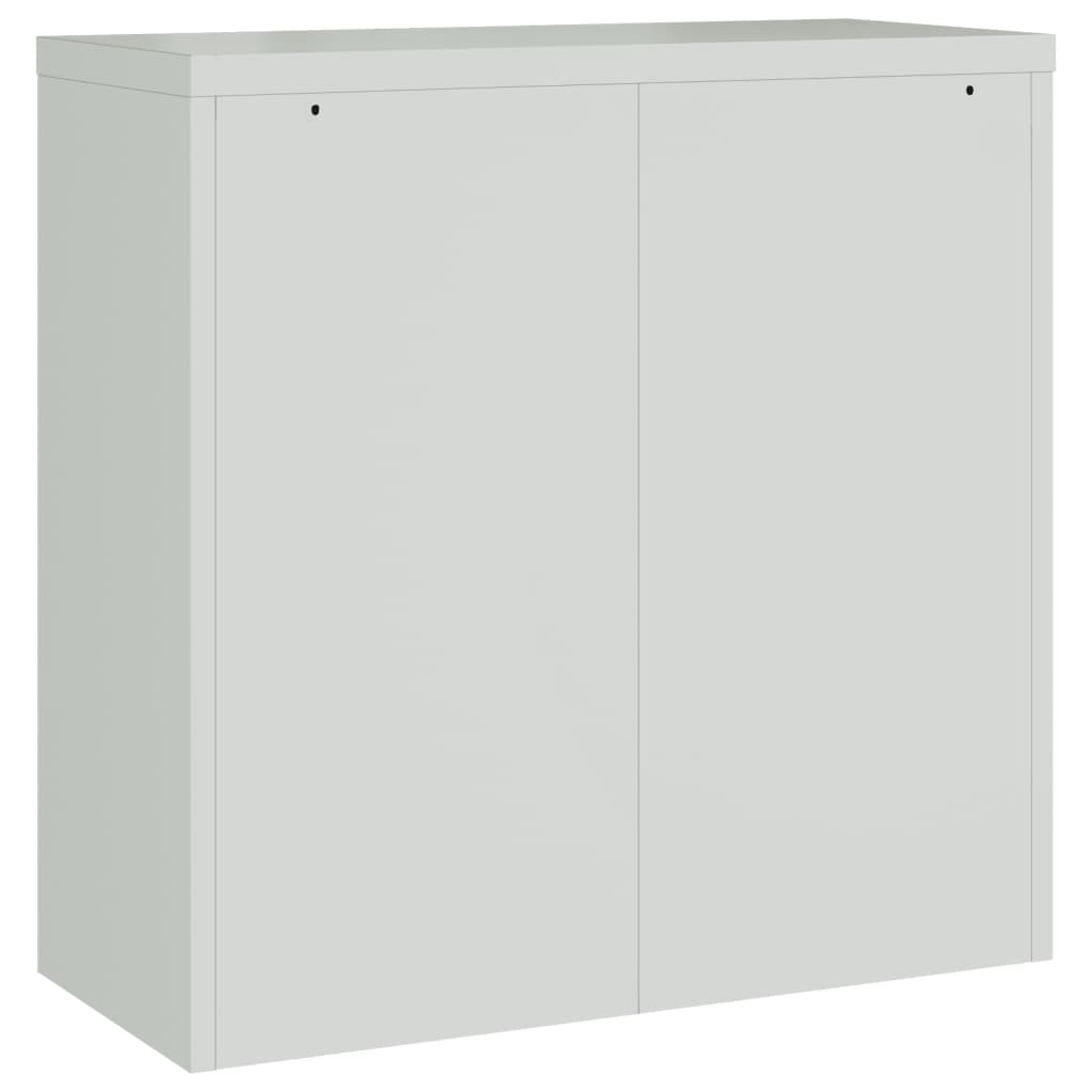 8718475937876_g_en_hd_3 vidaXL Office Cabinet with 2 Doors Grey 90 cm Steel - Image 6