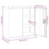vidaXL Office Cabinet with 2 Doors Grey 90 cm Steel - Image 11