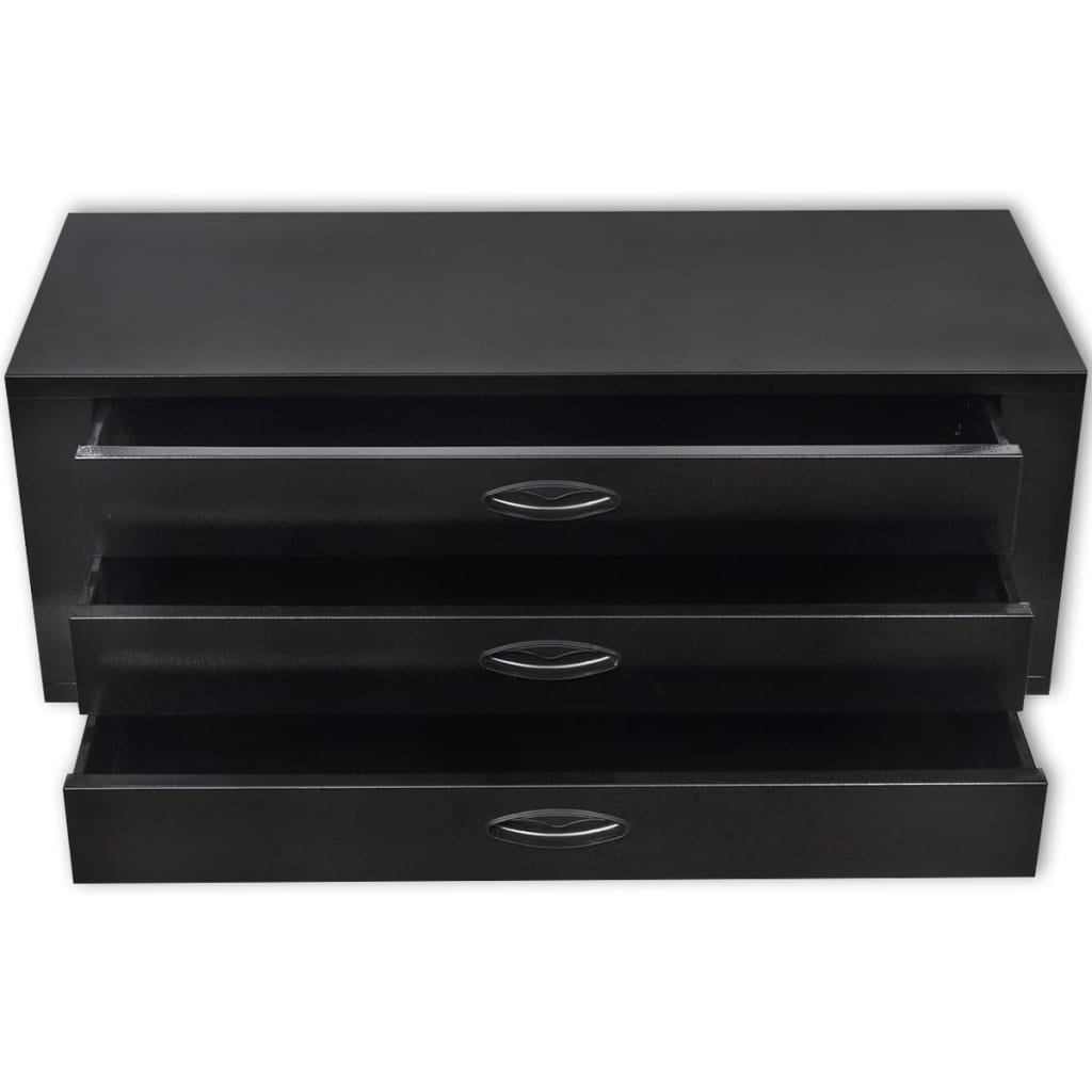 8718475937944_g_en_hd_1 vidaXL Metal Tool Chest 3 Drawers Black - Image 2