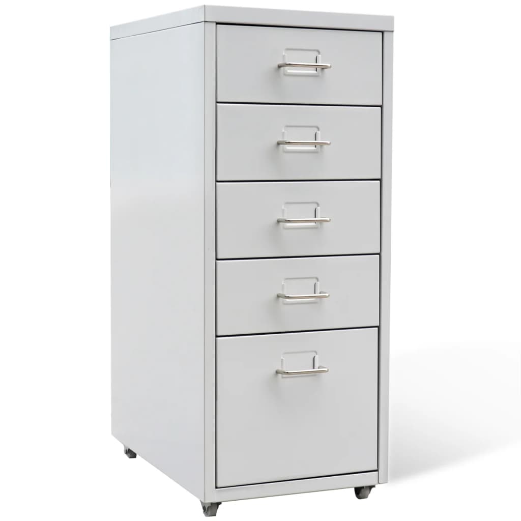 8718475937951_a_en_hd_1 vidaXL File Cabinet with 5 Drawers Grey 68.5 cm Steel - Image 1