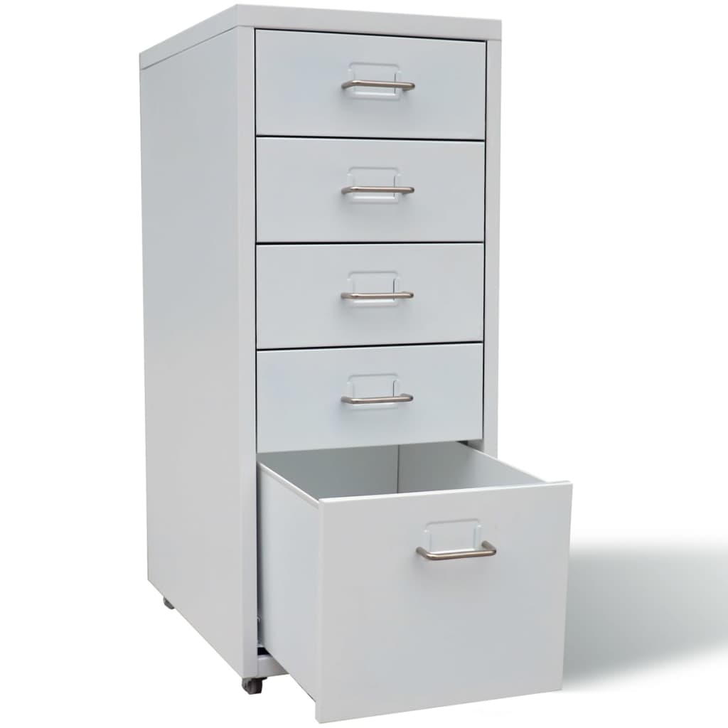 8718475937951_g_en_hd_2 vidaXL File Cabinet with 5 Drawers Grey 68.5 cm Steel - Image 4