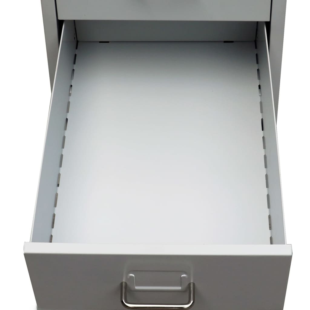 8718475937951_g_en_hd_4 vidaXL File Cabinet with 5 Drawers Grey 68.5 cm Steel - Image 6