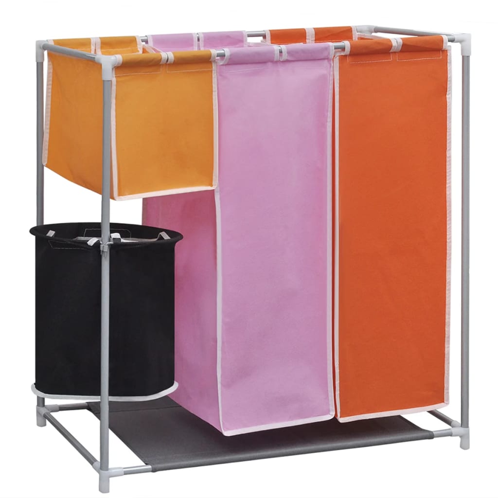8718475938163_a_en_hd_1 vidaXL 3-Section Laundry Sorter Hamper with a Washing Bin - Image 1