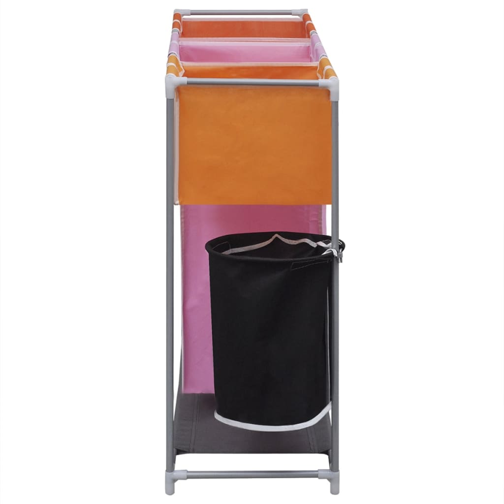 8718475938163_g_en_hd_3 vidaXL 3-Section Laundry Sorter Hamper with a Washing Bin - Image 4