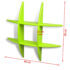 Green MDF Floating Wall Display Shelf Book/DVD Storage - Image 4