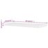 2 White MDF Floating Wall Display Shelves Book/DVD Storage - Image 5