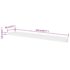 2 White MDF Floating Wall Display Shelves Book/DVD Storage - Image 5