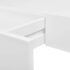 White MDF Floating Wall Display Shelf 1 Drawer Book/DVD Storage - Image 8