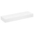 White MDF Floating Wall Display Shelf 1 Drawer Book/DVD Storage - Image 2