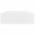 White MDF Floating Wall Display Shelf 1 Drawer Book/DVD Storage - Image 5