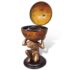 vidaXL Globe Bar Wine Stand Atlas Design 42x42x85 cm - Image 4