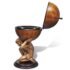 vidaXL Globe Bar Wine Stand Atlas Design 42x42x85 cm - Image 6
