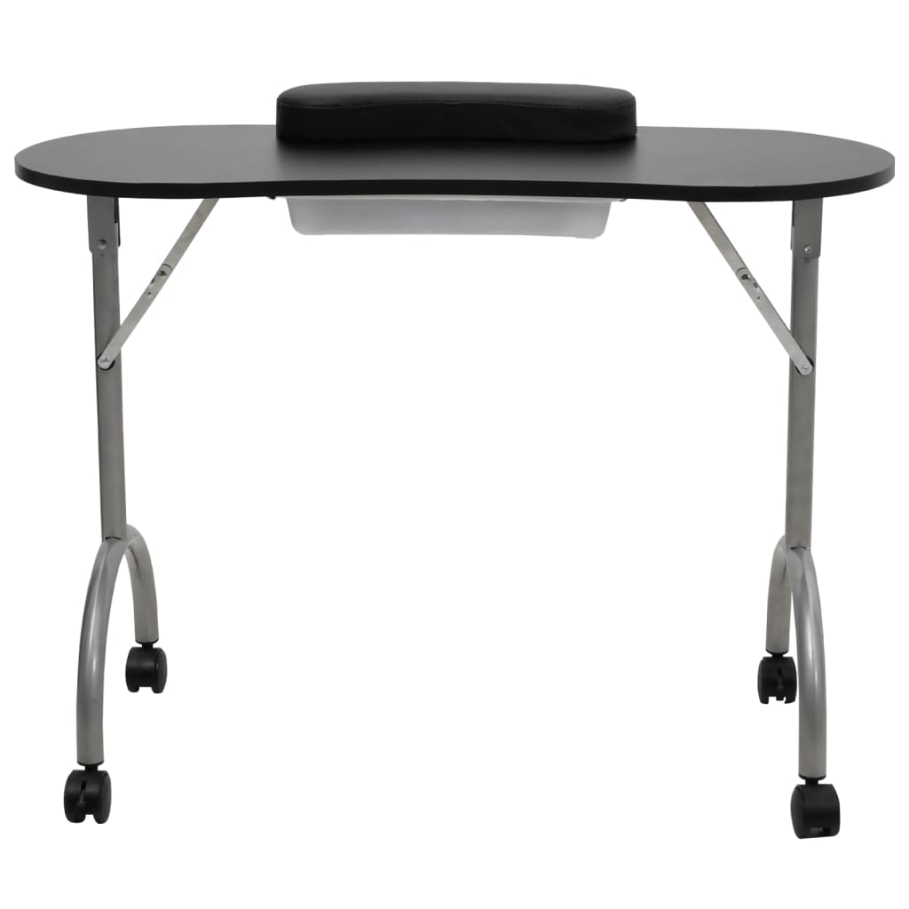 8718475939825_g_en_hd_1 vidaXL Folding Manicure Nail Table with Castors Black - Image 2