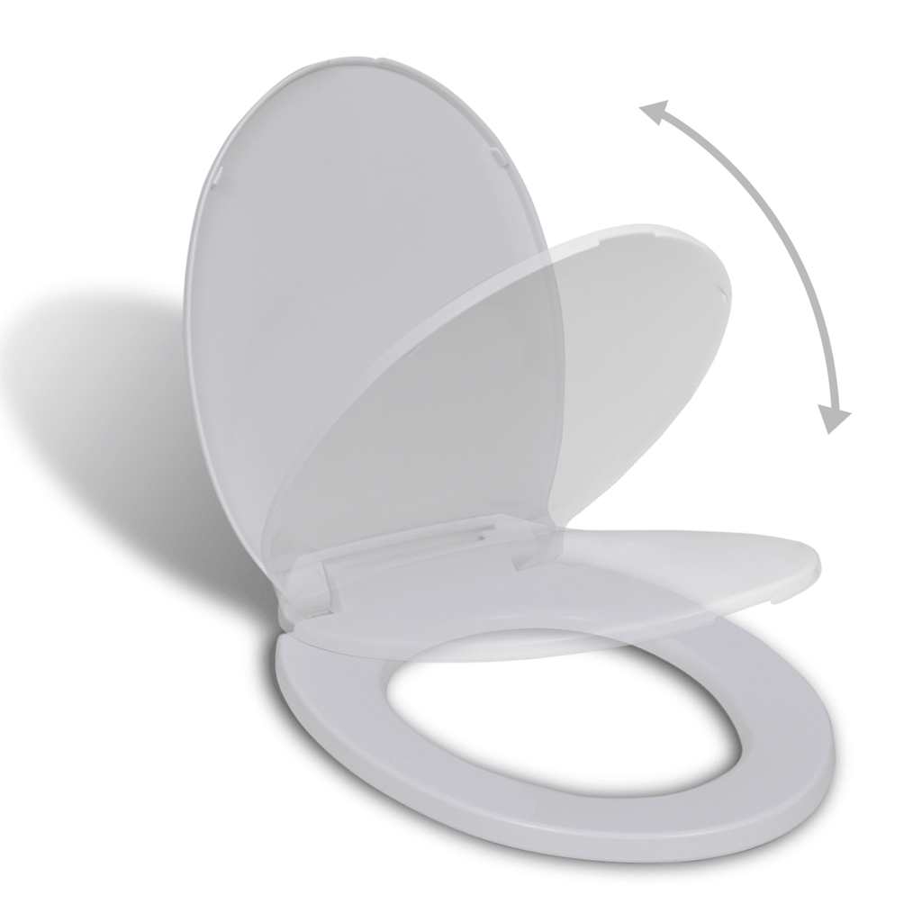 8718475940821_a_en_hd_1 vidaXL Soft-close Toilet Seat White Oval - Image 1