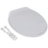 vidaXL Soft-close Toilet Seat White Oval - Image 2