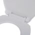 vidaXL Soft-close Toilet Seat White Oval - Image 4